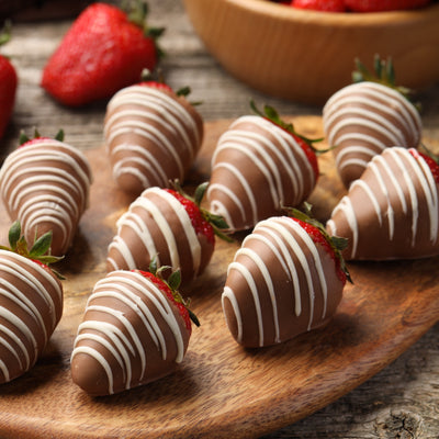 Chaga Chocolate-Covered Strawberries