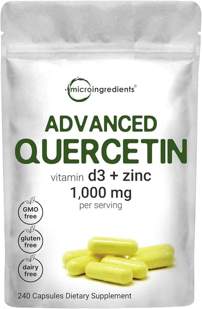 Micro Ingredients Quercetin Supplements with Zinc & Vitamin D3