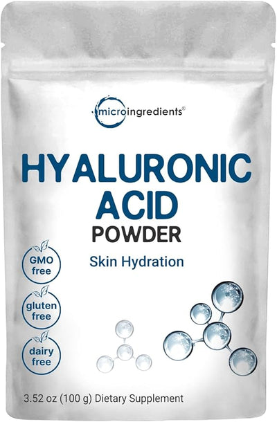 Micro Ingredients Hyaluronic Acid Powder, DIY Facial Serum, Skin Hydration Care Formula