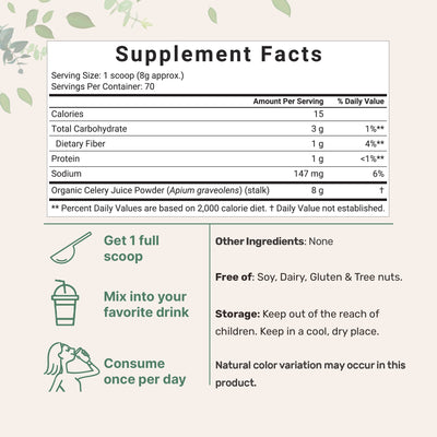 Micro Ingredients Organic Celery juice Powder