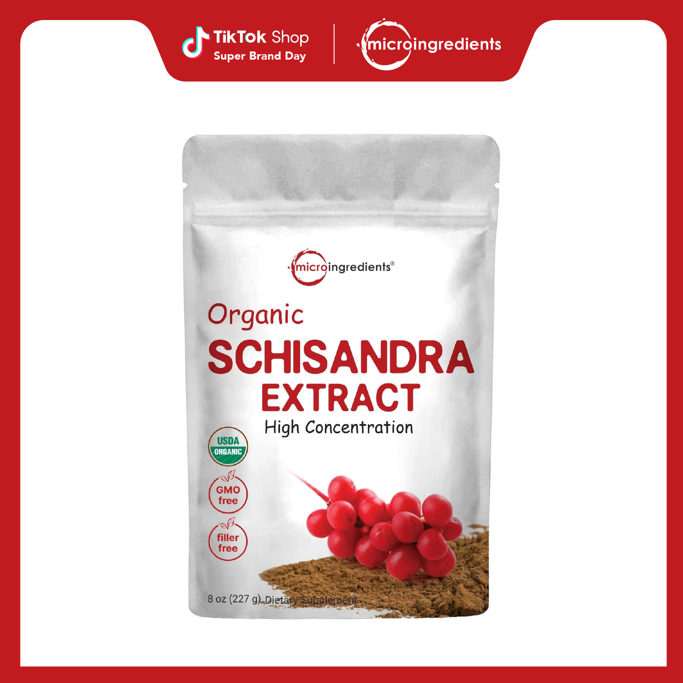 Micro Ingredients Organic Schisandra Berry Powder