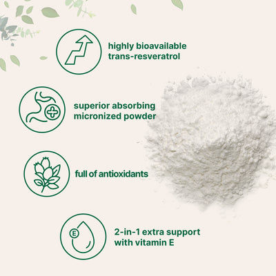 Micro Ingredients Trans-Resveratrol with Vitamin E Powder