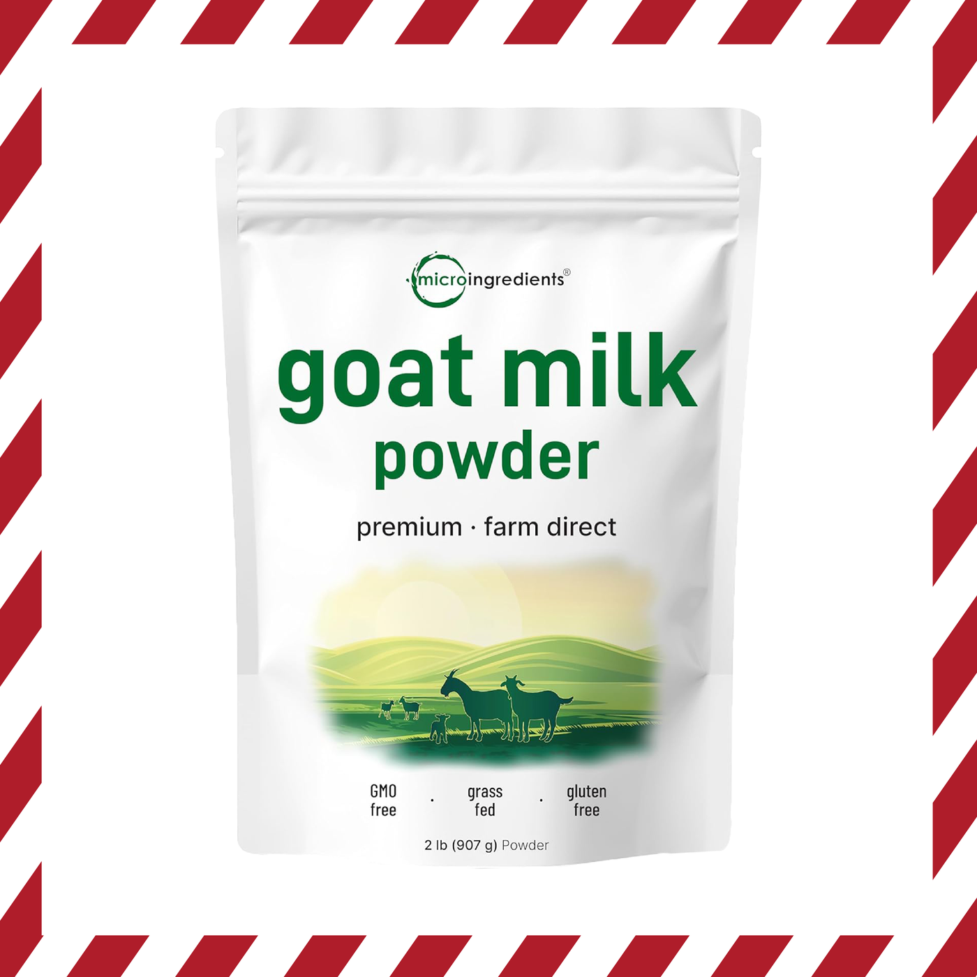 Micro Ingredients Goat Milk Powder-2LB, Rich in Protein, Calcium, & Probiotics