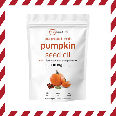 Micro Ingredients Pumpkin Seed Oil with Saw Palmetto Softgels