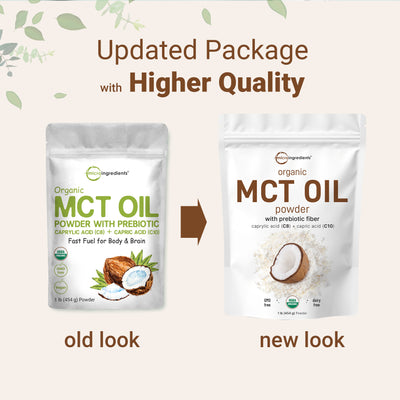 Micro Ingredients Organic MCT Oil Powder 1 Pound