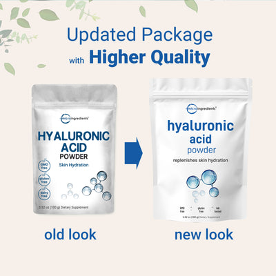 Micro Ingredients Hyaluronic Acid Powder, DIY Facial Serum, Skin Hydration Care Formula