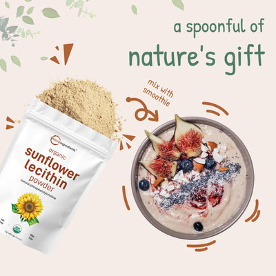 Micro Ingredients Organic Sunflower Lecithin Powder / Softgels