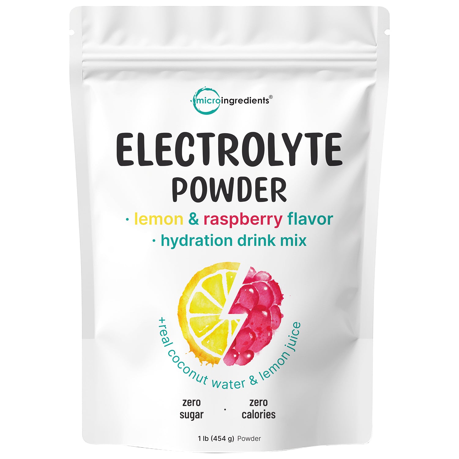 Micro Ingredients Hydration Electrolytes Powder, 1lb - Natural Lemon R