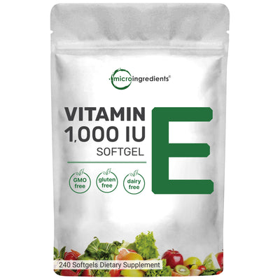 Micro Ingredients Vitamin E 1000 IU Softgels