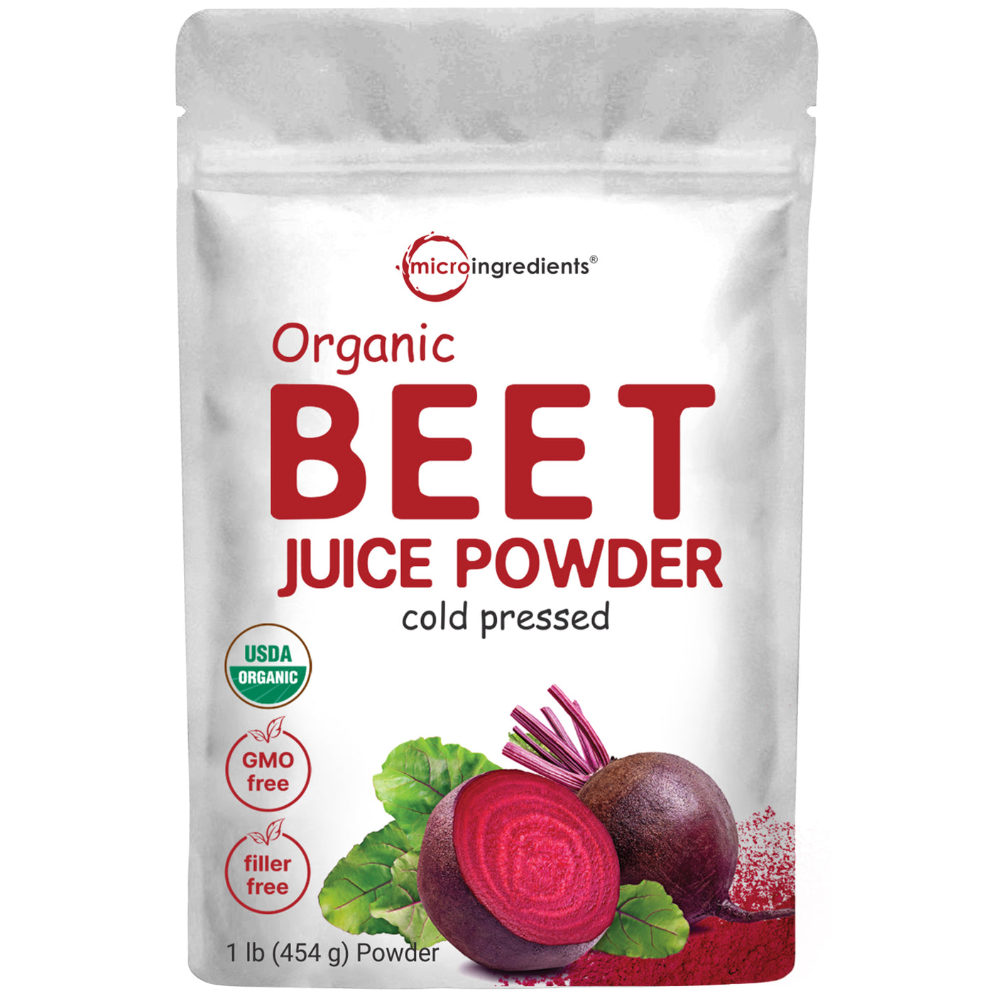 Micro Ingredients Organic Beet Root Juice Powder, 1 Pound