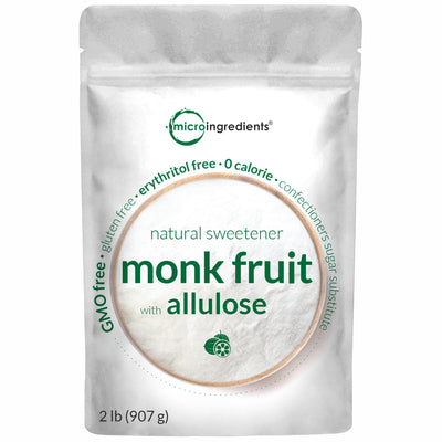 Micro Ingredients Monk Fruit Sweetener with Allulose, 2lb