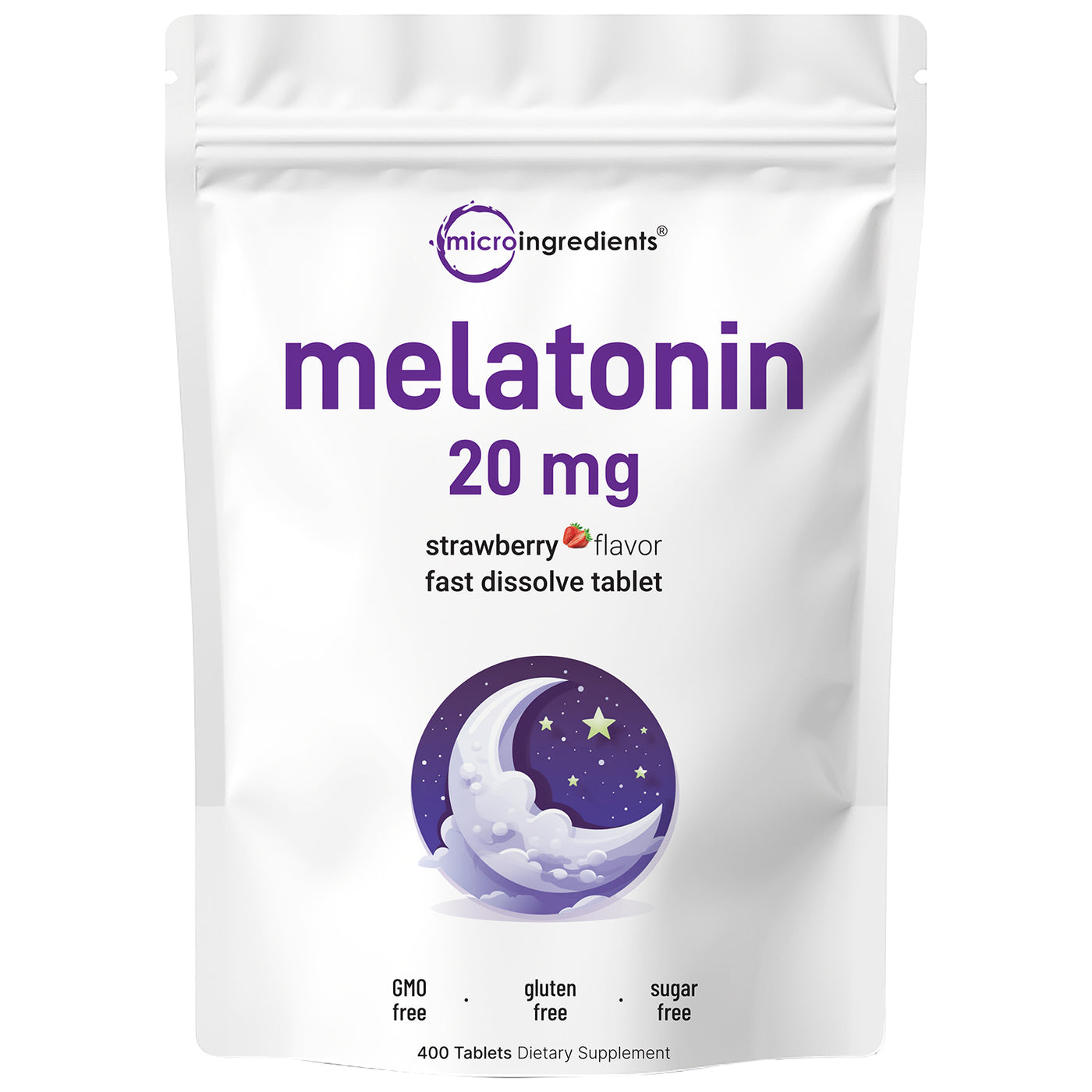 Micro Ingredients Melatonin Tablets 400 Count