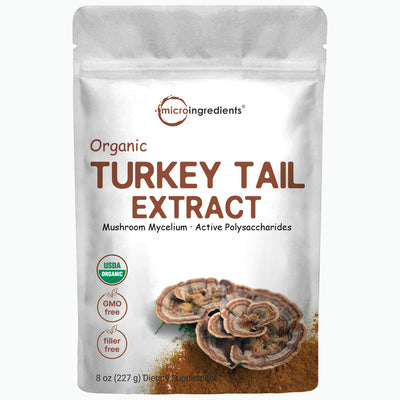 Micro Ingredients Organic Turkey Tail Powder, 8oz