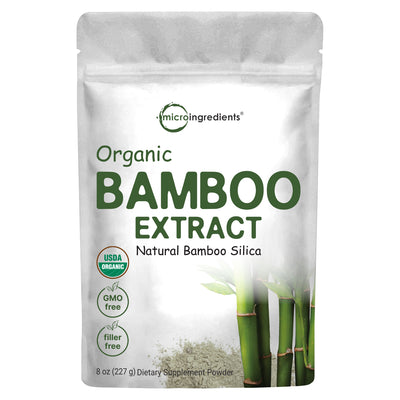 Micro Ingredients Organic Bamboo Extract Powder, 8oz