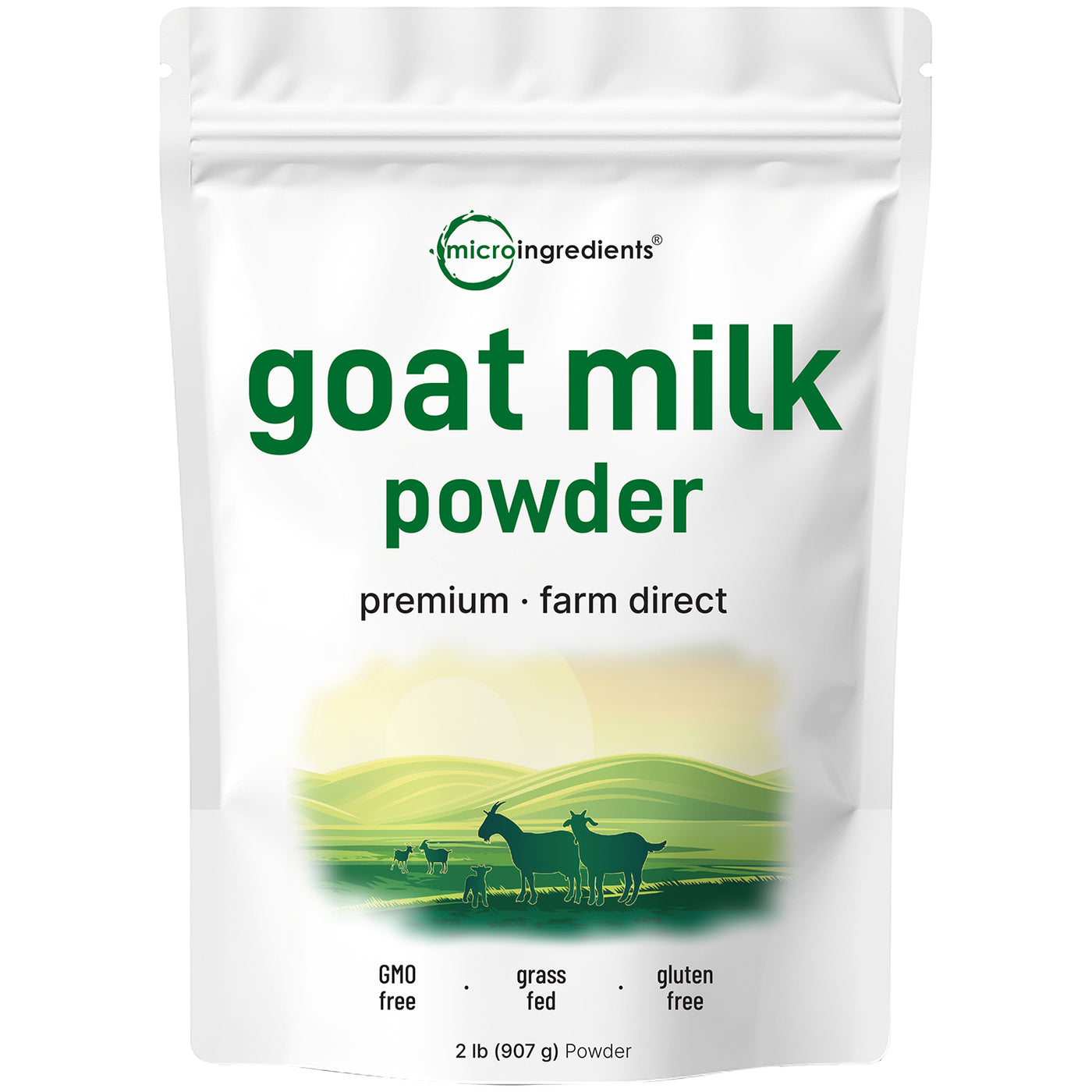 Micro Ingredients Goat Milk Powder-2LB, Rich in Protein, Calcium, & Probiotics