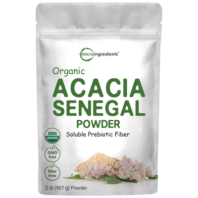 Micro Ingredients Organic Acacia Senegal Fiber Powder, 2lb