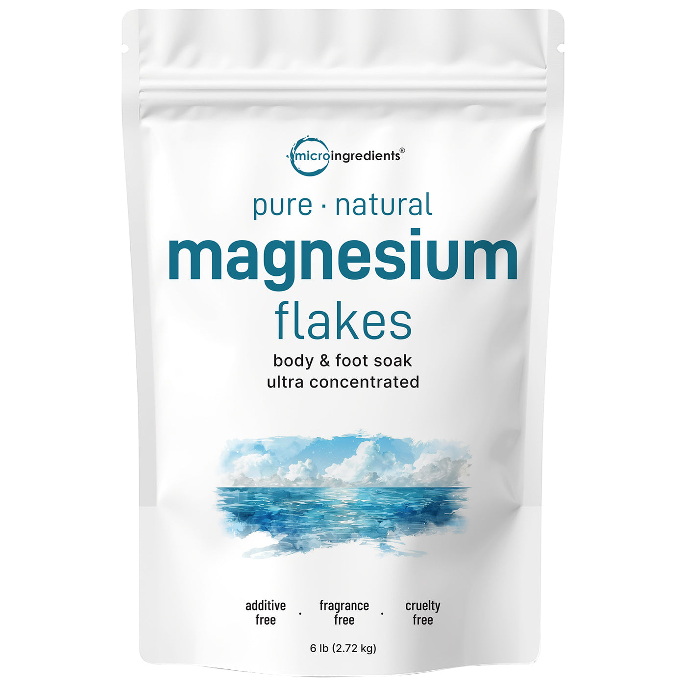 Micro Ingredients Pure Magnesium Bath Flakes 6lb