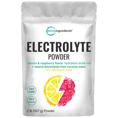 Micro Ingredients Electrolyte Hydration Drink Mix Powder, 2lb