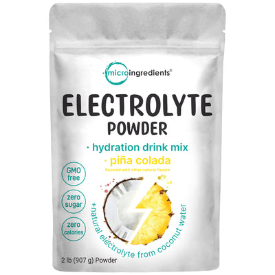 Micro Ingredients Electrolyte Hydration Drink Mix Powder, 2lb