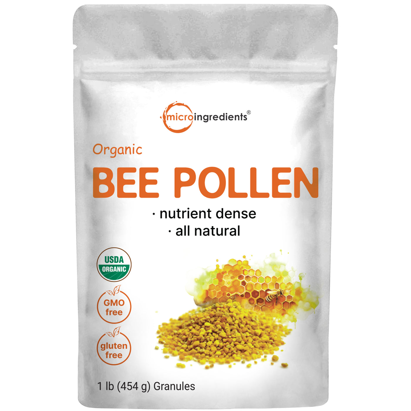 Micro Ingredients Premium Organic Bee Pollen Granules