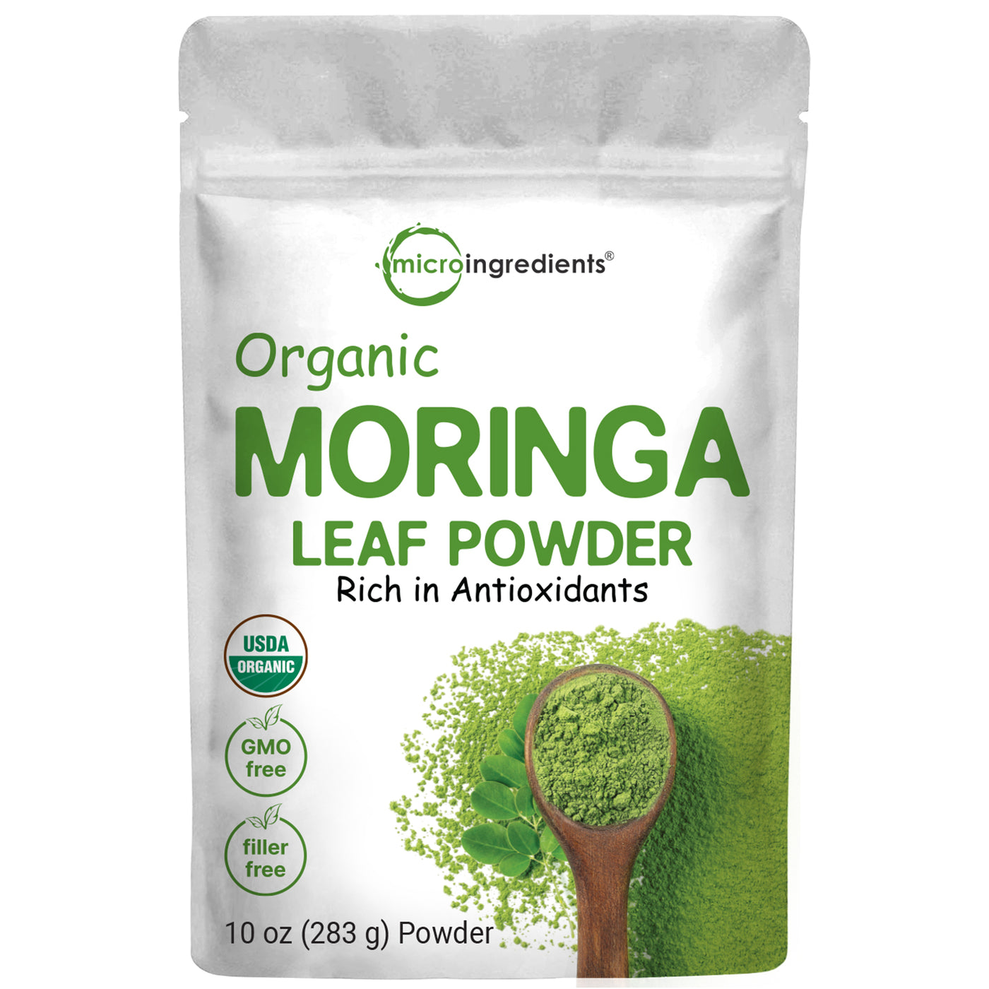 Micro Ingredients Organic Moringa Oleifera Leaf Powder