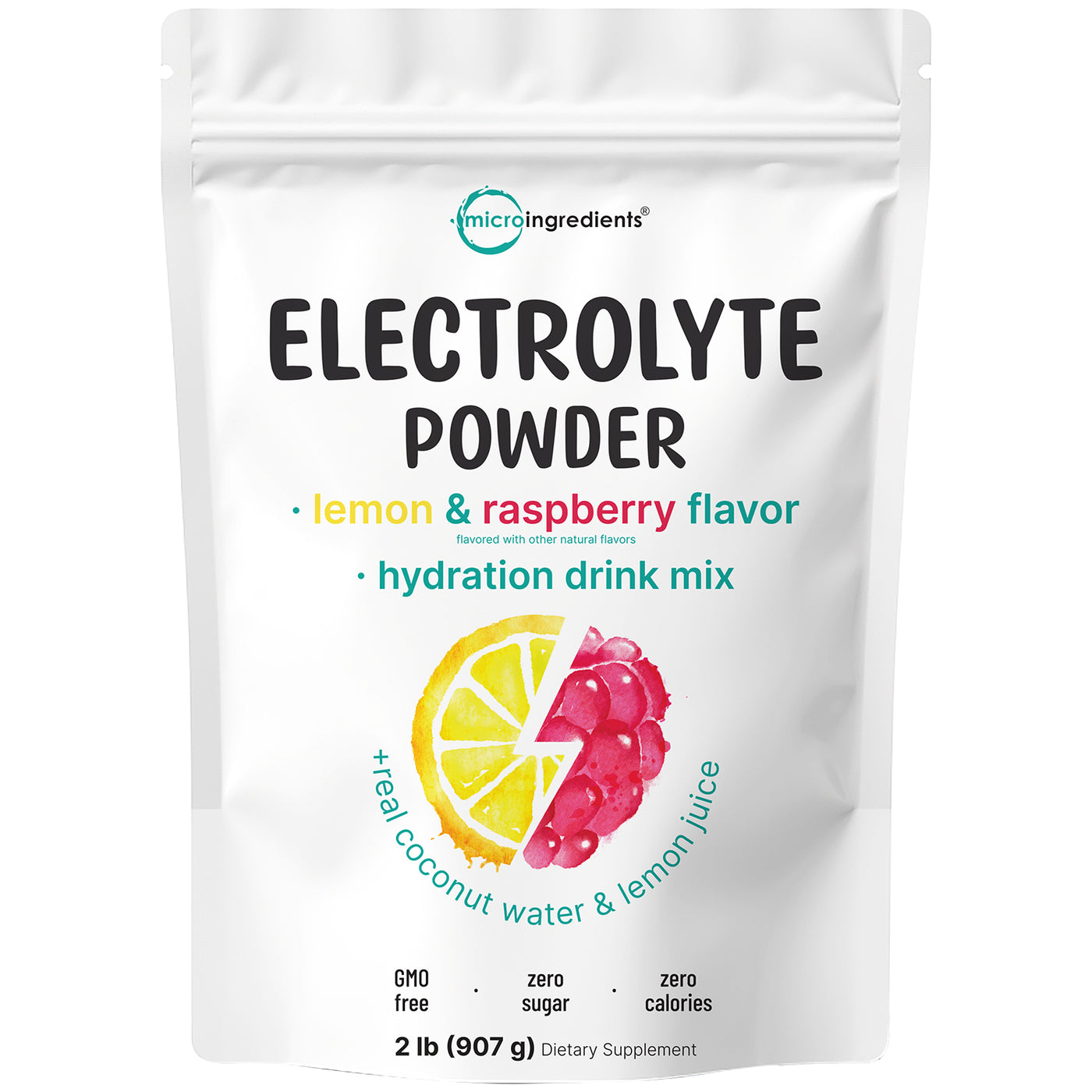 Micro Ingredients Electrolyte Hydration Drink Mix Powder, 2lb