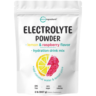 Micro Ingredients Electrolyte Hydration Drink Mix Powder, 2lb