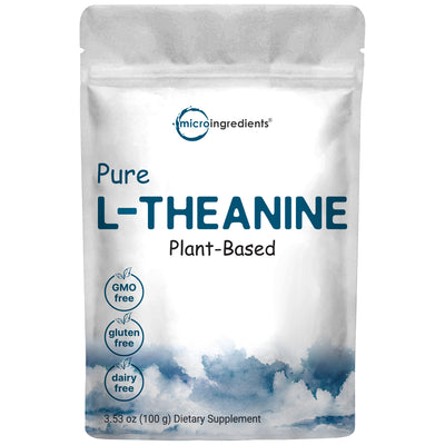 Micro Ingredients L-Theanine Powder, 100g