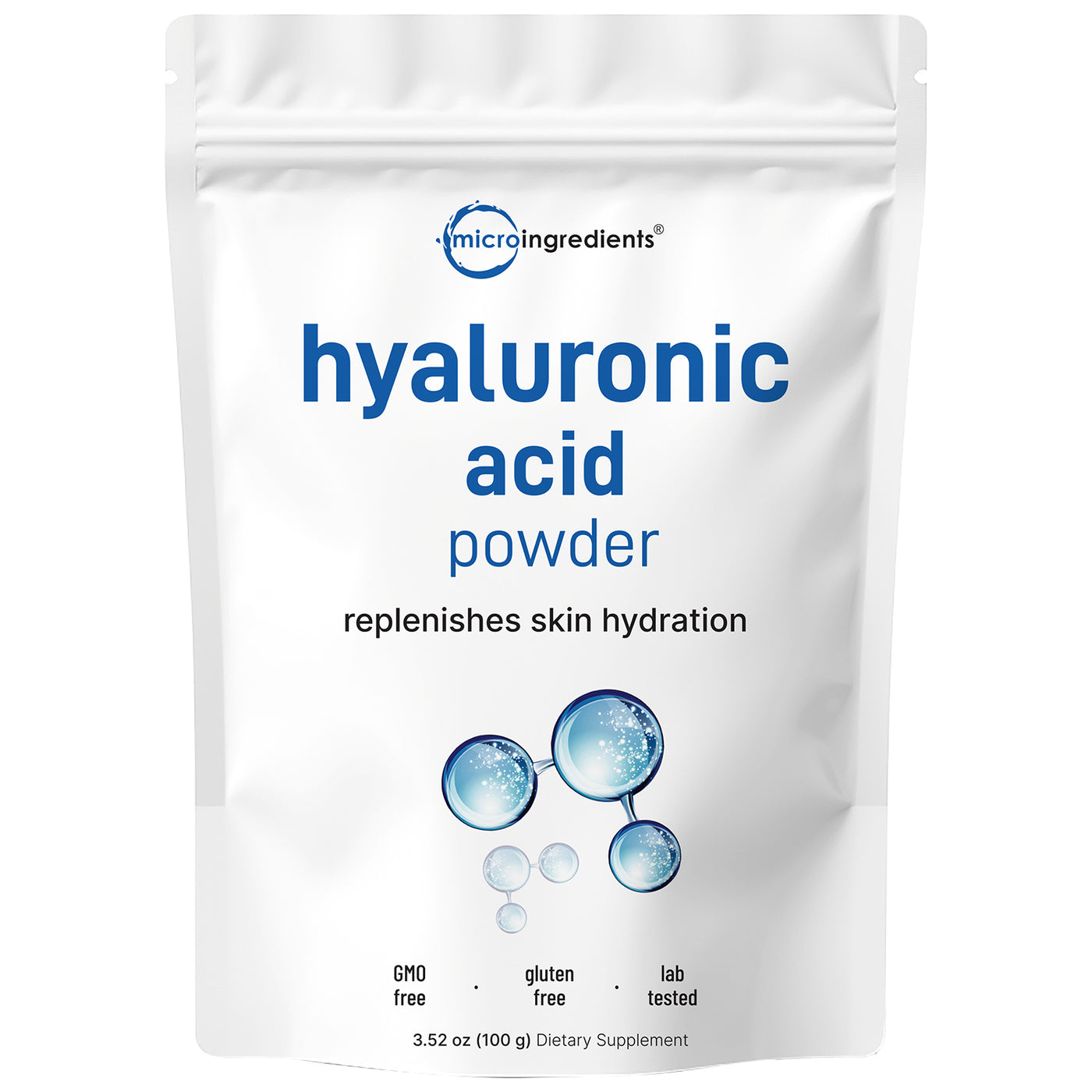 Micro Ingredients Hyaluronic Acid Powder, DIY Facial Serum, Skin Hydration Care Formula