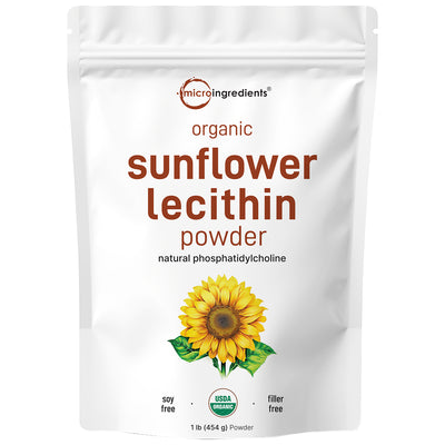 Micro Ingredients Organic Sunflower Lecithin Powder / Softgels