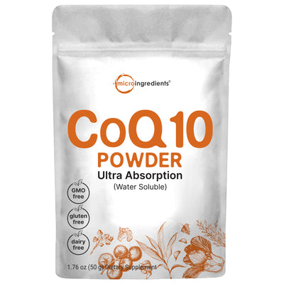 Micro Ingredients COQ10 Powder, 50 Grams