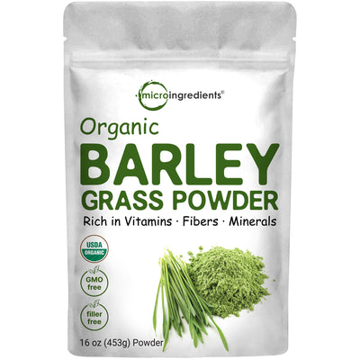 Micro Ingredients Organic Barley Grass Powder, 16oz