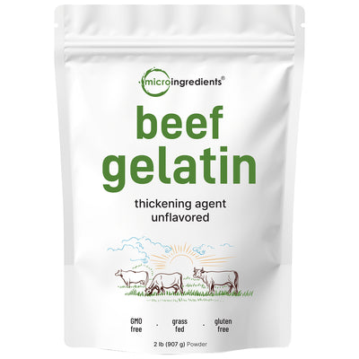 Micro Ingredients Grass-Fed Beef Gelatin Powder - Unflavored