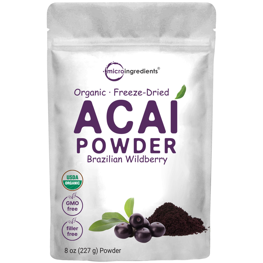 Organic Acai Berry Powder Premium Freeze Dried Acai Supplement Micro Ingredients