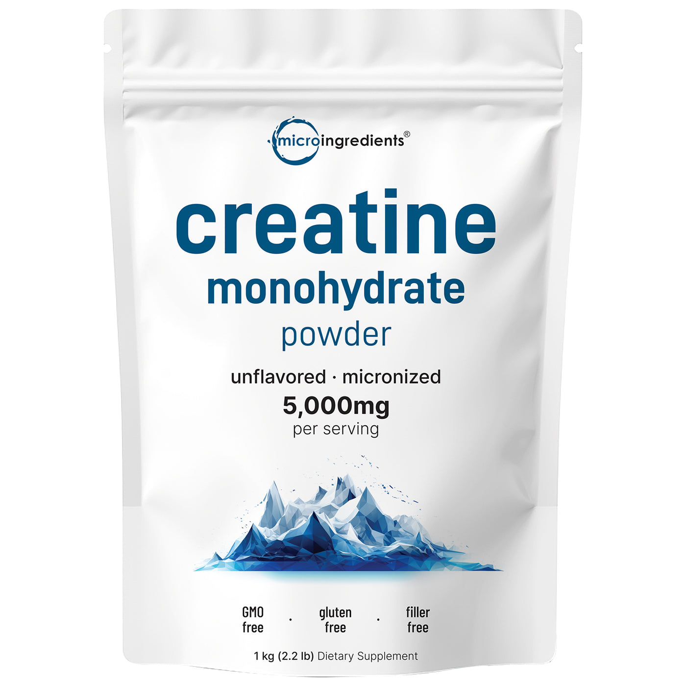 Micro Ingredients Micronized Creatine Monohydrate Powder - Unflavored